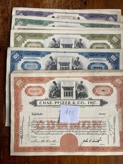 Lagerverkauf 115 Chas. Pfizer & Co. Inc. 1940 50er top Marke diverse VF/VF