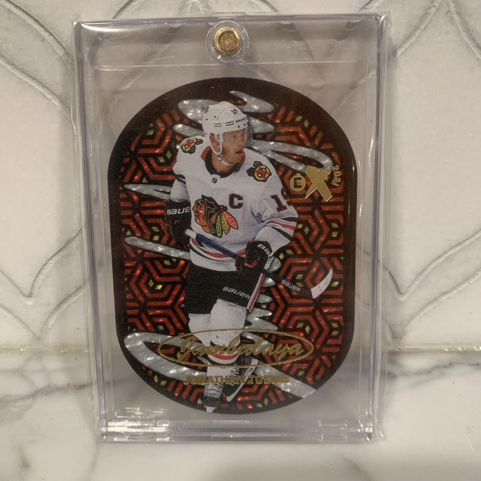 2020-21 Skybox Metal Universe Jambalaya Jonathan Toews #9OF20