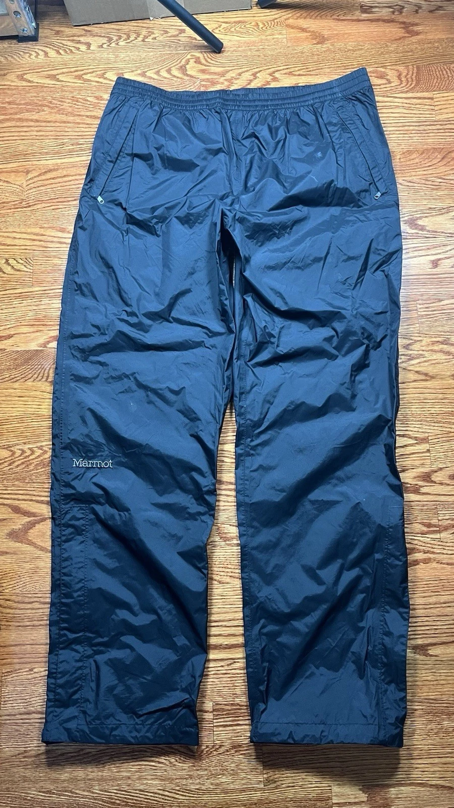 Men's MARMOT Nylon Black Waterproof Shell Rain Full Side Zips Pants Size XL
Opens in a new window or