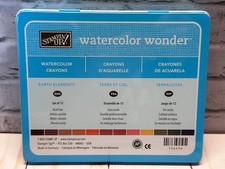 Stampin' UP Retired Watercolor Wonder Crayons Earth Elements