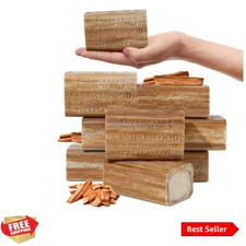 6.6 OZ, Sandalwood and Cocoa Butter, Triple Milled Bars made with a Natural S...