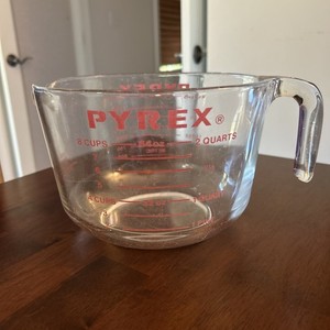 Pyrex 8-Cup Measuring Cup Lid Replacement - Red Plastic Cover Fits 564 Series Made In USA