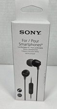 Sony MDR-EX15AP In-Ear Stereo Headphones with Microphone - Black MDREX15AP/BZ