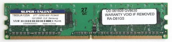 Memory 240p stt ddr2-800 pc6400 1g/128x8 cl6 samsung, china - Image 2 of 2