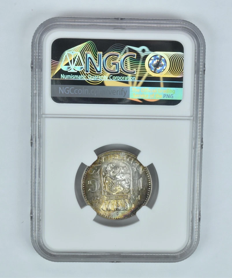 MS65 1957 Netherlands Gulden NGC Beautifully Toned *2931 - Image 2 of 3