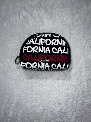 Robin Ruth Small Coin/Change California Purse Zip Closure Black & White 5 X4.5 