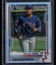 2021 Bowman #BCP-139 Bayron Lora Chrome Prospects Mojo Refractor Texas Rangers