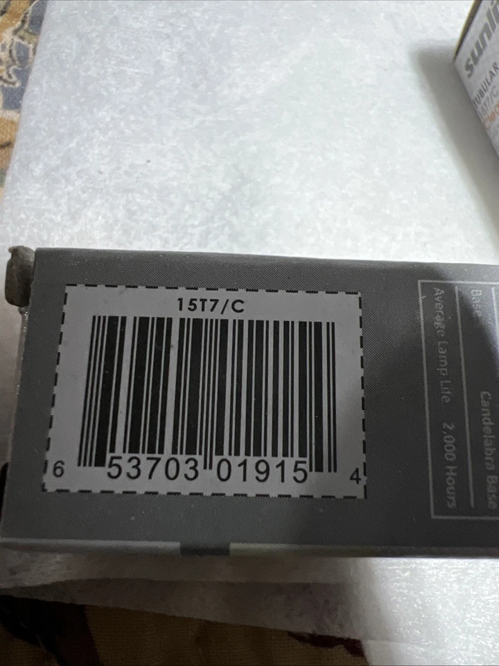 24/pk 15T7C T7 15W Exit Sign Salt Lamp Appliance Bulb Sign Candelabra E12 Clear - Image 4 of 4