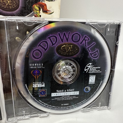 Oddworld Abe's Oddysee (PC Windows CD-ROM, 1997) OPEN BOX JEWEL CASE - Picture 3 of 12