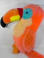 Acme TOUCAN Plush 1983 JUMBO Orange Stuffed Animal Rainforest Tropical Bird 2 FT