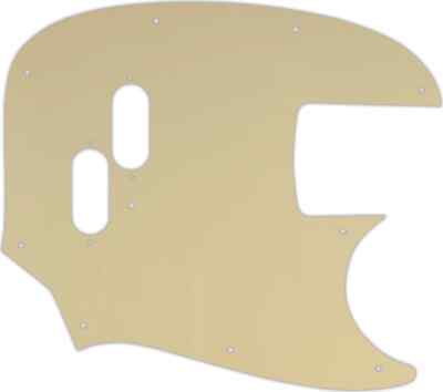 WD Custom Pickguard For Fender Mustang Bass Reissue #06B Cream/Black/Cream