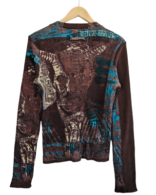 VTG 90s GAULTIER Green Cyber Cardigan