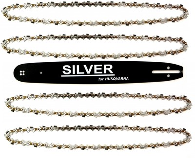 Sägenkette Mit Schwert Für Husqvarna - 38 Cm, 0.325 Zoll, 1,5 Mm, 64 Glieder, Von SILVER