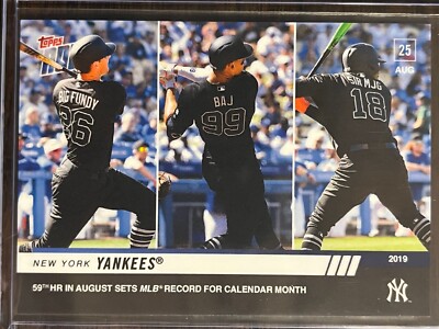 2019 Topps Now #748 DJ LeMahieu Aaron Judge Didi Gregorius New York Yankees
