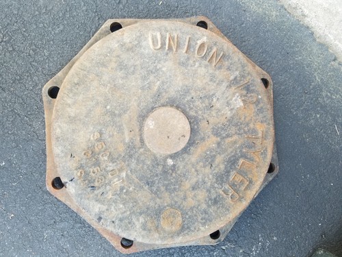 Tyler Union 12" end cap C153 Hex Flange Cover 350 DI 8 Bolt Ductile iron pipe - Picture 2 of 8