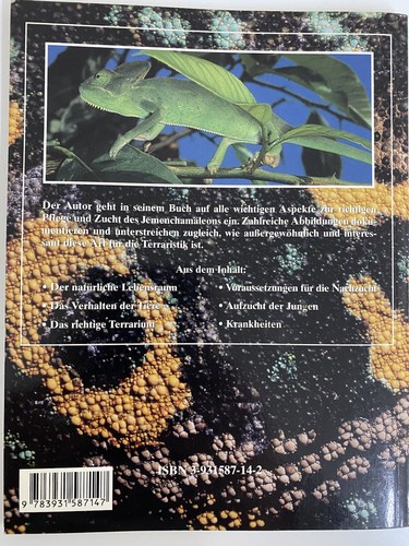 DAS JEMEN CHAMÄLEON - CHAMAELEO CALYPTRATUS ISBN 3-931587-14-2 - Bild 2 von 2