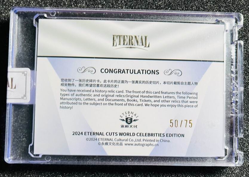 2024 ETERNAL CUTS WORLD RELIC /75 Michael Schumacher eBay