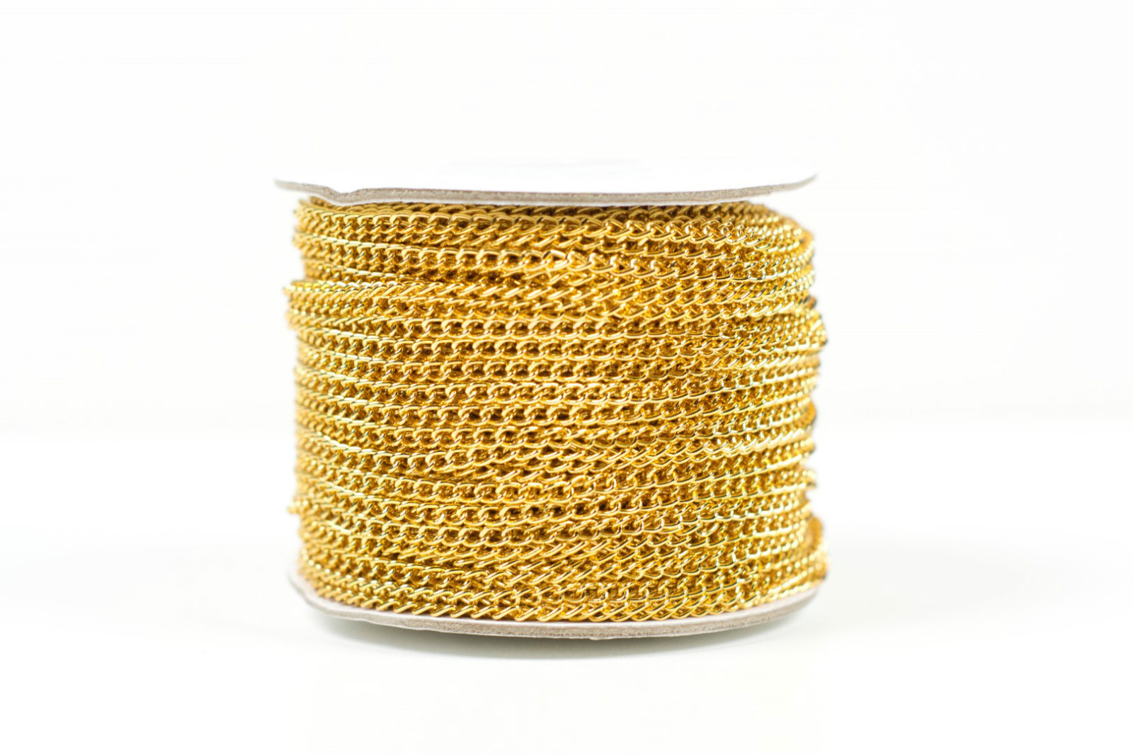 Clearance 3mm Gold Plated Aluminium Chain for Jewellery Making 50