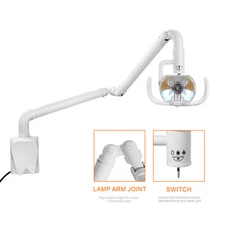 50W Wall-Mounted Dental Medical Exam Light Surgical Shadowless Operation Lamp US