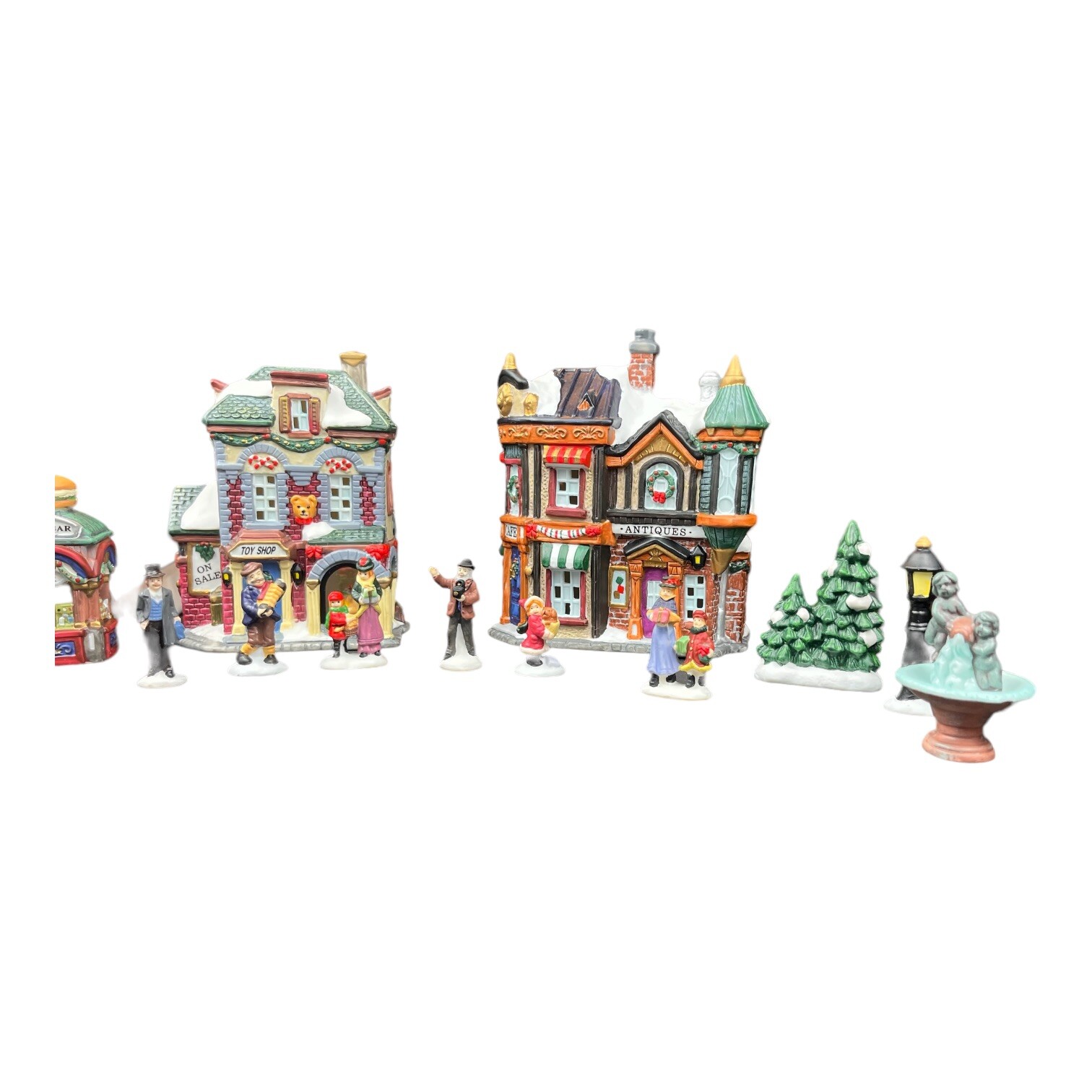 Galleria Hand Painted Porcelain Collectable Christmas Village Set 17