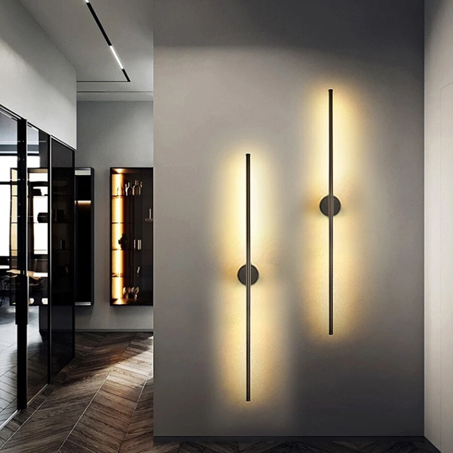 Nordic Metal Led Strip Wall Lamp Living