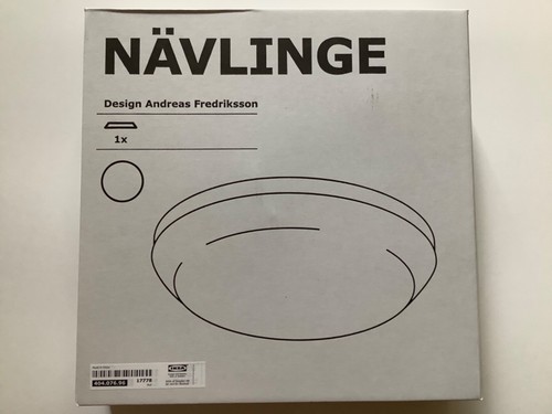 IKEA NAVLINGE 11" White LED Ceiling Lights 404.076.96 - New - 第 1/2 張圖片