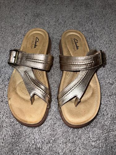 Clarks Womens Merliah Karli Slip-On Metallic