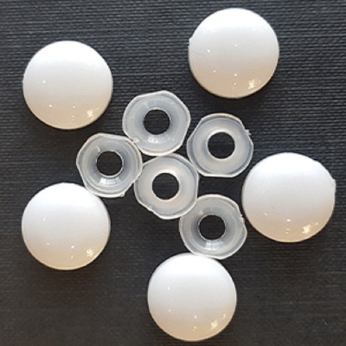 2 PIECE PLASTIC DOME SCREW COVER CAP CHROME WHITE PLASTIDOME CAPS eBay