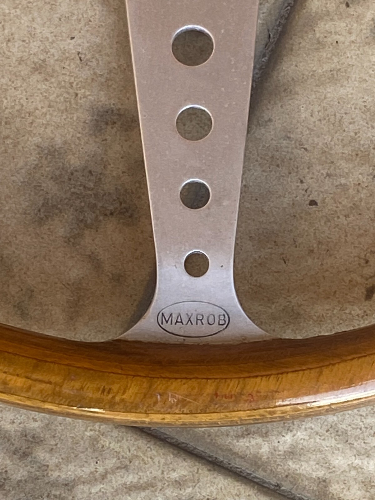 Maxrob steering wheel with NOS boss kit. eBay