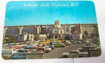 Tijuana Mexico Saludos desde Tijuana Baja CA Souvenir Postcard Hipodromo 