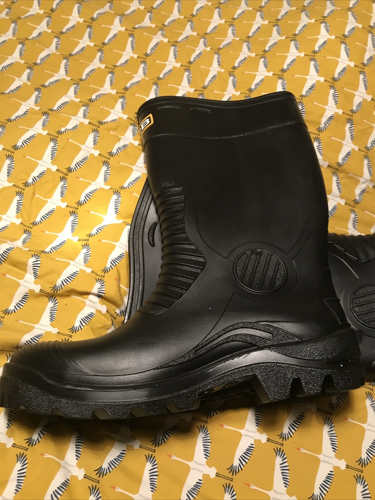 JCB Men's Wellington Boots Black, UK 9 5052193015595 eBay
