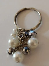 Beaded Cluster Strand Keychain Accessory