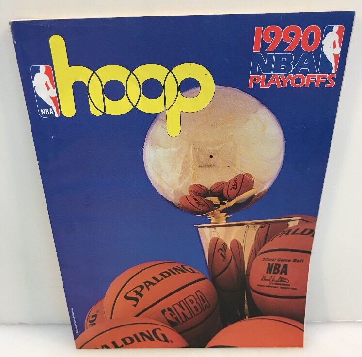 Chicago Bulls 1990 NBA Playoffs Official Hoop Game Program Vintage