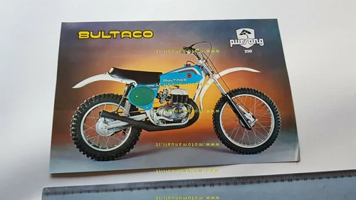 1977 Bultaco Pursang 250 Cross Original Spanish Brochure Brochure