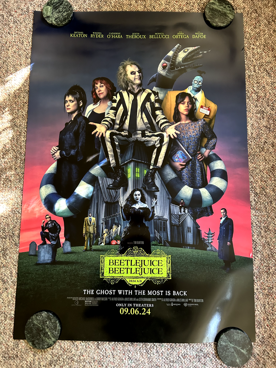 2024 Beetlejuice 2 Original Movie Poster, 27X40, 2 Sided, See Pic