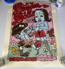 Dresden Dolls Count Zero Poster c2004 Neumos Seattle Michael Motorcycle Numbered