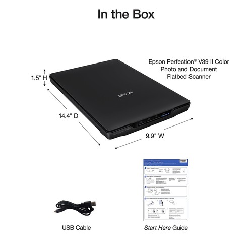 Epson Perfection V39 II Compact Flatbed Photo Document Scanner 4800 dpi - Picture 7 of 12