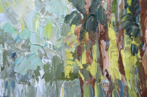 Gulhane Park Istanbul Oil Painting Original Turkish Garden Landscape Collectible - Picture 4 of 7