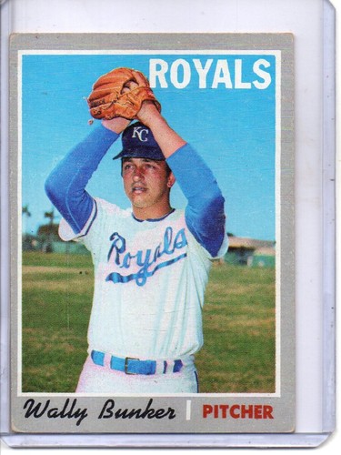 1970 TOPPS #266 WALLY BUNKER KANSAS CITY ROYALS