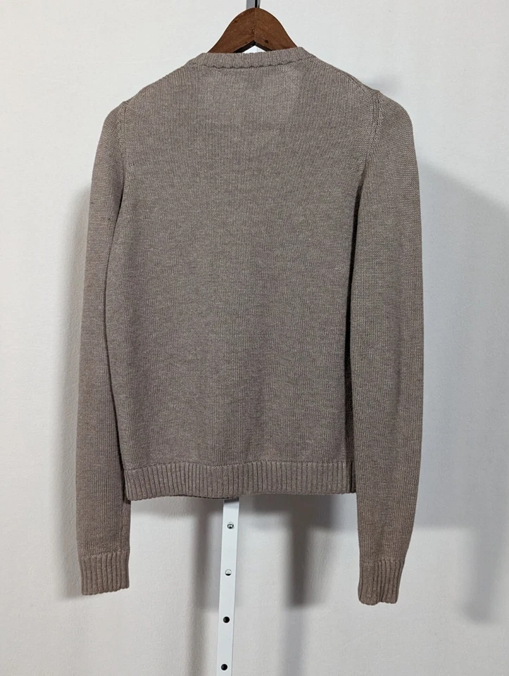 Cárdigan Suéter Marc Jacobs Vintage Y2K Mezcla Cachemira Rosa Acolchado Pequeño Foto 2 de 4