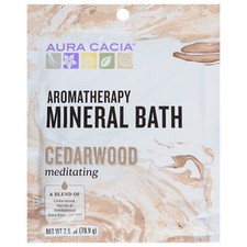 Aura Cacia Meditating Cedarwood Mineral Bath 2.5 oz Pack of 6 