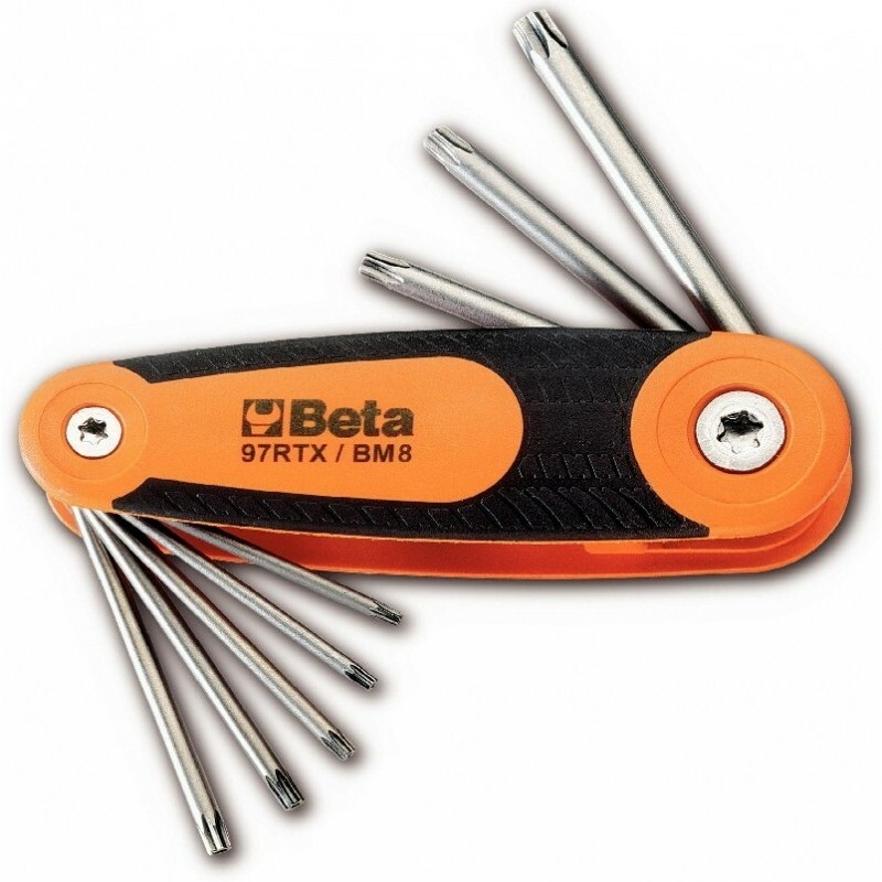 Serie 8 Chiavi Torx Beta 97BTX/SC8 | Chiavini Professionali Pieghevoli