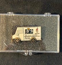 1996 Atlanta Olympics Coca Cola Olympic Torch Relay White Truck Pin Badge