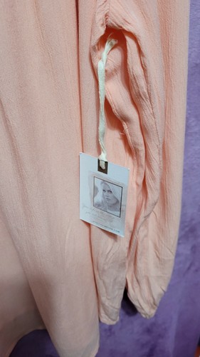 Jessica Simpson NEW♈Womans Solid Crinkle ruffled Maternity Top size XL~Peach - Picture 6 of 6