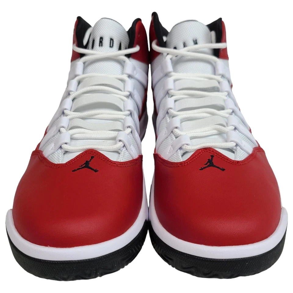 Nike Hombres 10 10.5 Air Jordan Max Aura Blanco Gimnasio Rojo Zapatos de Baloncesto AQ9084-602 Foto 3 de 4