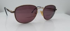 Vintage Fundamental 6 Gold Oval Metal Sunglasses FRAMES ONLY