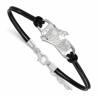 SS Baltimore Orioles kleines zentrales Lederarmband