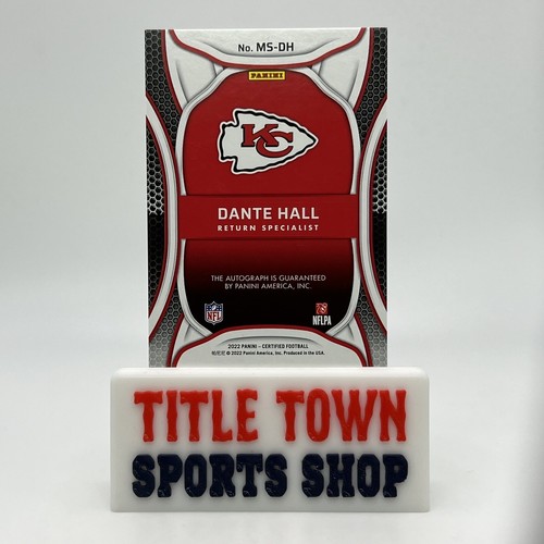 Dante Hall 2022 Panini Certified #MS-DH Mirror Signatures Gold Auto /15 Chiefs - Picture 2 of 2