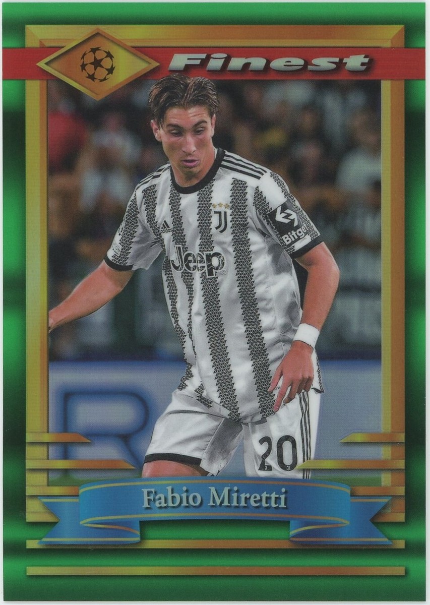 2022-23 Topps Finest Flashbacks UEFA Jumbo Box Topper 3 x 4.5
