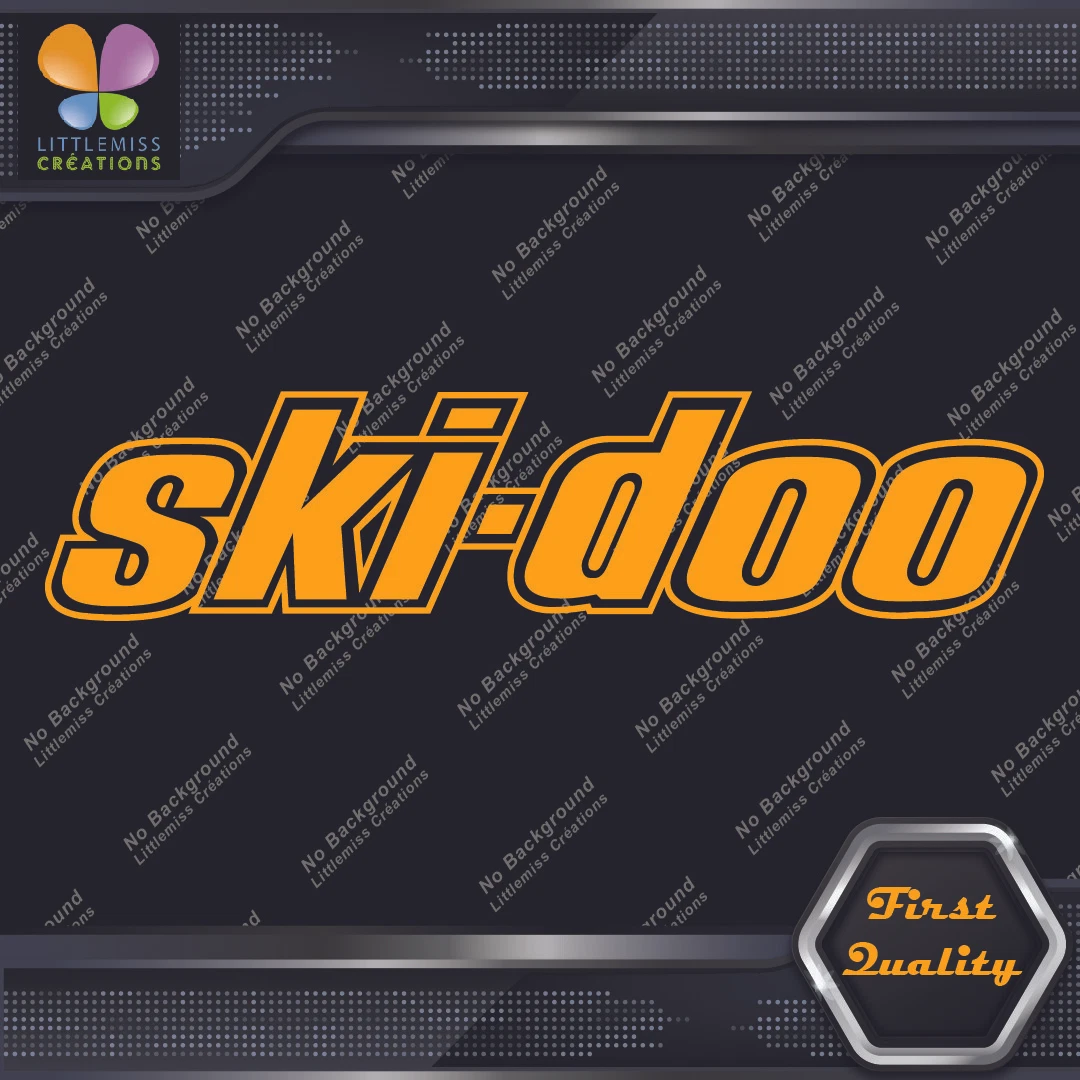 Compatible with Ski-Doo Name Logo Snowmobile Outlined Vinyl Decals Stickers
